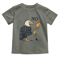 Bald Eagle No Kings In America Toddler T Shirt No Orange We The People Patriotic Political Statement - Wonder Print Shop