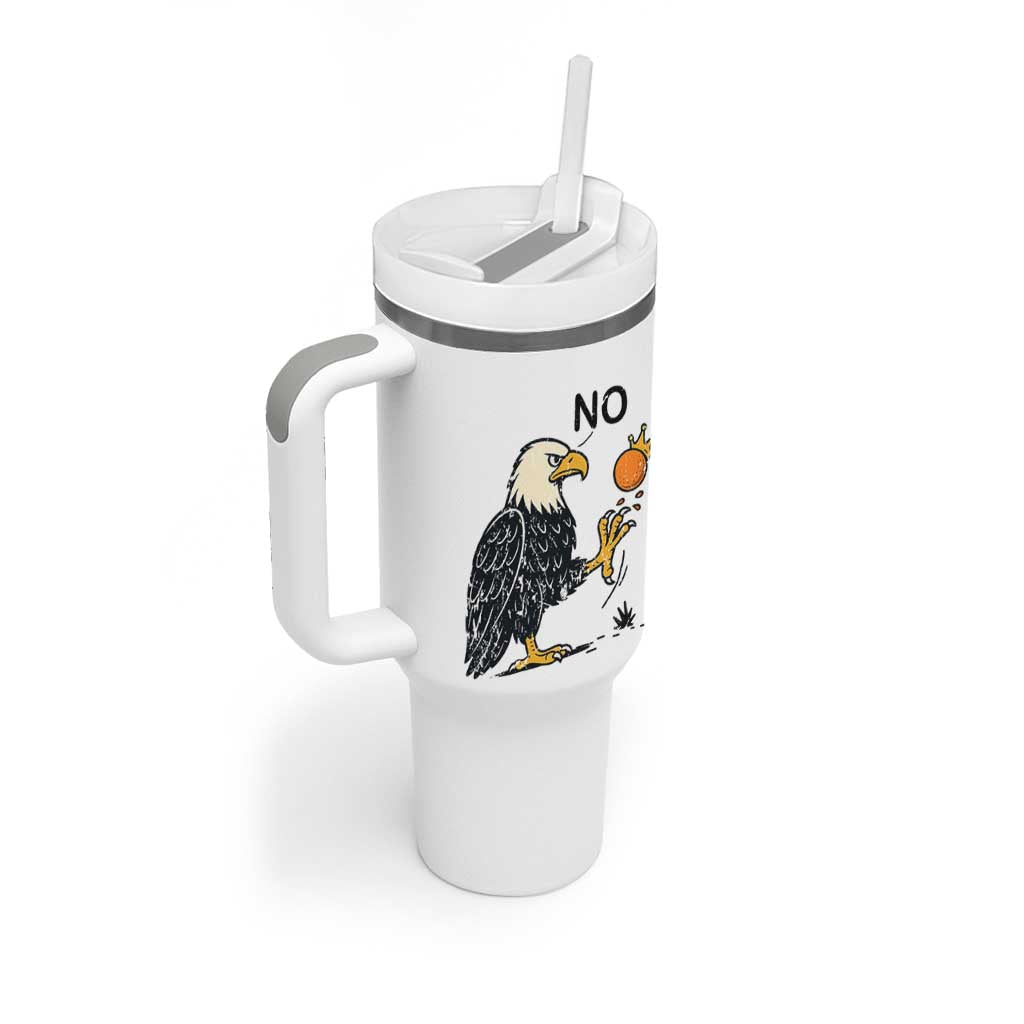 Bald Eagle No Kings In America Tumbler With Handle No Orange We The People Patriotic Political Statement - Wonder Print Shop