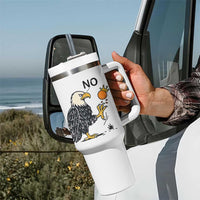 Bald Eagle No Kings In America Tumbler With Handle No Orange We The People Patriotic Political Statement - Wonder Print Shop