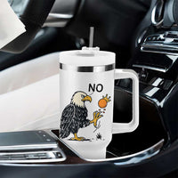 Bald Eagle No Kings In America Tumbler With Handle No Orange We The People Patriotic Political Statement - Wonder Print Shop