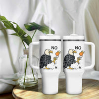 Bald Eagle No Kings In America Tumbler With Handle No Orange We The People Patriotic Political Statement - Wonder Print Shop