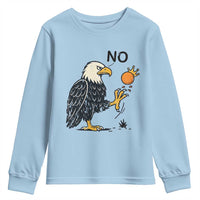 Bald Eagle No Kings In America Youth Sweatshirt No Orange We The People Patriotic Political Statement - Wonder Print Shop