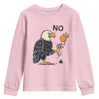 Bald Eagle No Kings In America Youth Sweatshirt No Orange We The People Patriotic Political Statement - Wonder Print Shop