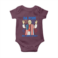Da Pope Funny 4th of July Baby Onesie Red White and Holy Patriotic Catholic - Wonder Print Shop
