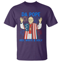 Da Pope Funny 4th of July T Shirt Red White and Holy Patriotic Catholic - Wonder Print Shop