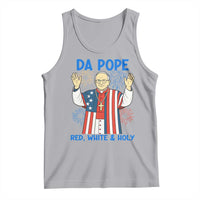 Da Pope Funny 4th of July Tank Top Red White and Holy Patriotic Catholic - Wonder Print Shop