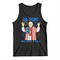 Da Pope Funny 4th of July Tank Top Red White and Holy Patriotic Catholic - Wonder Print Shop