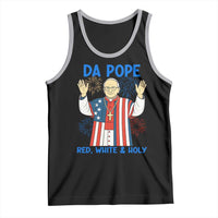 Da Pope Funny 4th of July Tank Top Red White and Holy Patriotic Catholic - Wonder Print Shop