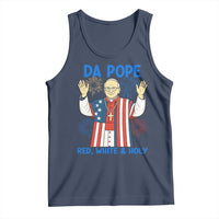 Da Pope Funny 4th of July Tank Top Red White and Holy Patriotic Catholic - Wonder Print Shop