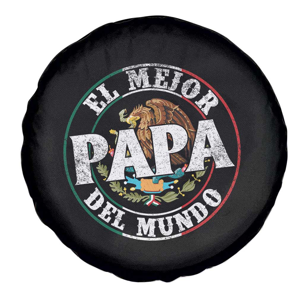 Mexican Dad Spare Tire Cover El Mejor Papá del Mundo Mexico Flag Eagle