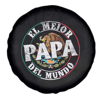 Mexican Dad Spare Tire Cover El Mejor Papá del Mundo Mexico Flag Eagle
