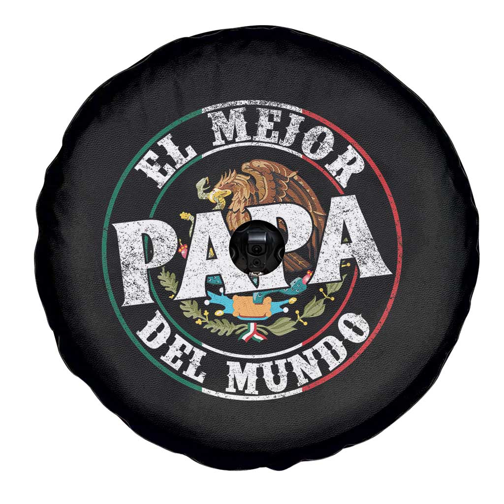 Mexican Dad Spare Tire Cover El Mejor Papá del Mundo Mexico Flag Eagle