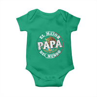 Mexican Dad Baby Onesie El Mejor Papá del Mundo Mexico Flag Eagle