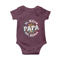 Mexican Dad Baby Onesie El Mejor Papá del Mundo Mexico Flag Eagle