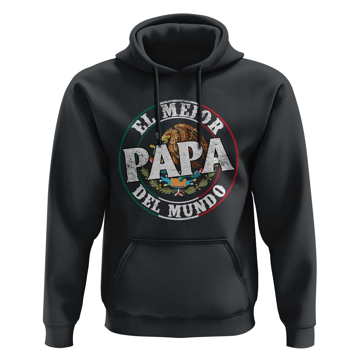 Mexican Dad Hoodie El Mejor Papá del Mundo Mexico Flag Eagle