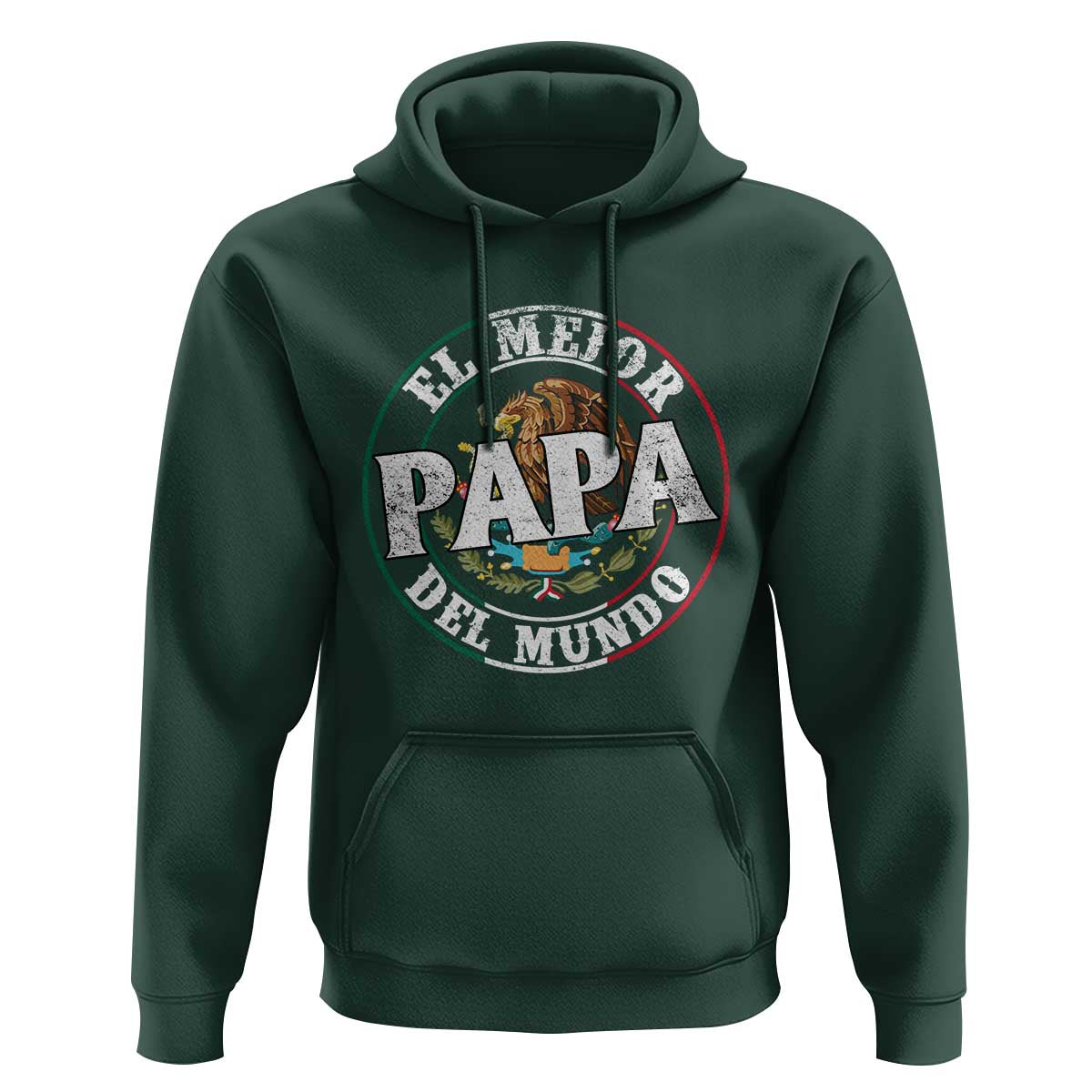 Mexican Dad Hoodie El Mejor Papá del Mundo Mexico Flag Eagle