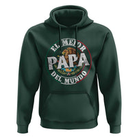 Mexican Dad Hoodie El Mejor Papá del Mundo Mexico Flag Eagle