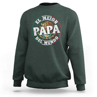 Mexican Dad Sweatshirt El Mejor Papá del Mundo Mexico Flag Eagle