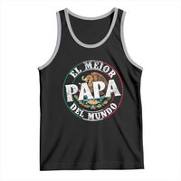 Mexican Dad Tank Top El Mejor Papá del Mundo Mexico Flag Eagle