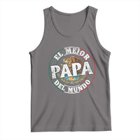 Mexican Dad Tank Top El Mejor Papá del Mundo Mexico Flag Eagle