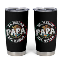 Mexican Dad Tumbler Cup El Mejor Papá del Mundo Mexico Flag Eagle