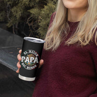 Mexican Dad Tumbler Cup El Mejor Papá del Mundo Mexico Flag Eagle