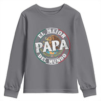 Mexican Dad Youth Sweatshirt El Mejor Papá del Mundo Mexico Flag Eagle