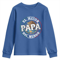 Mexican Dad Youth Sweatshirt El Mejor Papá del Mundo Mexico Flag Eagle