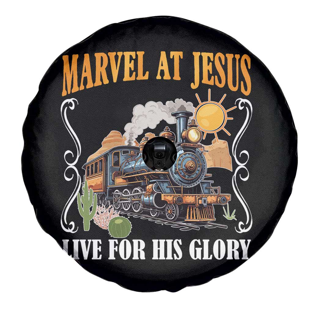 Summer VBS 2025 Spare Tire Cover Marvel at Jesus Live for His Glory Christian Bible Camp