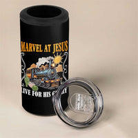 Summer VBS 2025 4 in 1 Can Cooler Tumbler Marvel at Jesus Live for His Glory Christian Bible Camp
