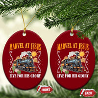 Summer VBS 2025 Ceramic Ornament Marvel at Jesus Live for His Glory Christian Bible Camp - Wonder Print Shop