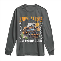 Summer VBS 2025 Long Sleeve Shirt Marvel at Jesus Live for His Glory Christian Bible Camp