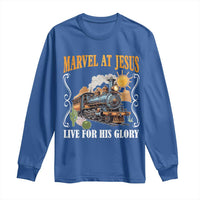 Summer VBS 2025 Long Sleeve Shirt Marvel at Jesus Live for His Glory Christian Bible Camp