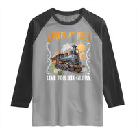 Summer VBS 2025 Raglan Shirt Marvel at Jesus Live for His Glory Christian Bible Camp