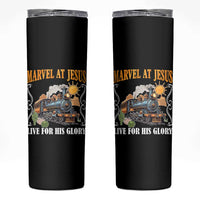 Summer VBS 2025 Skinny Tumbler Marvel at Jesus Live for His Glory Christian Bible Camp