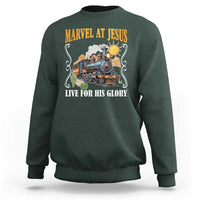 Summer VBS 2025 Sweatshirt Marvel at Jesus Live for His Glory Christian Bible Camp