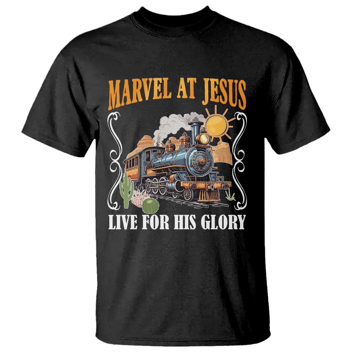 Summer VBS 2025 T Shirt Marvel at Jesus Live for His Glory Christian Bible Camp