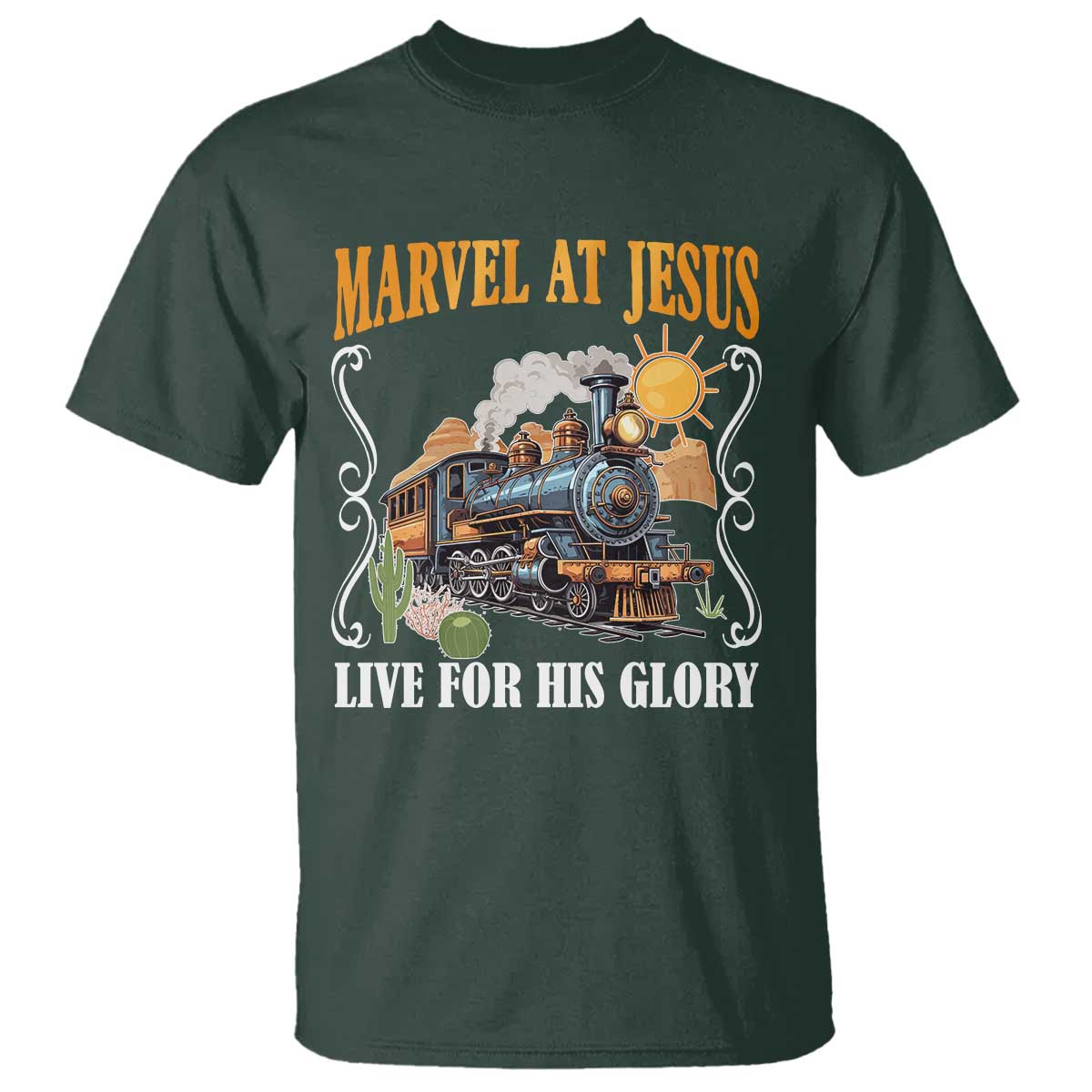 Summer VBS 2025 T Shirt Marvel at Jesus Live for His Glory Christian Bible Camp