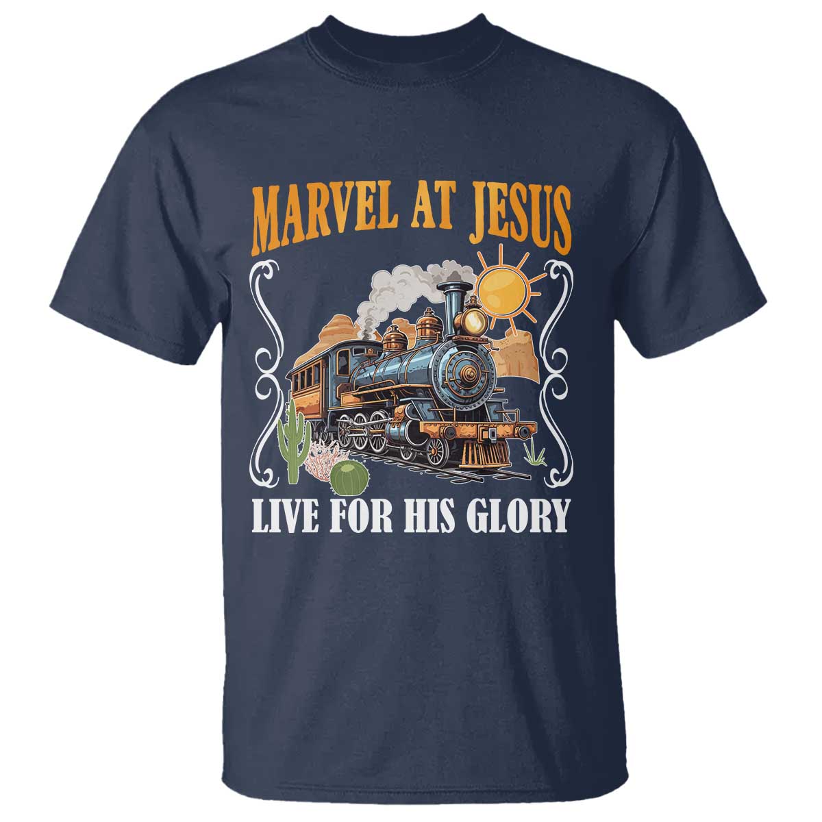 Summer VBS 2025 T Shirt Marvel at Jesus Live for His Glory Christian Bible Camp