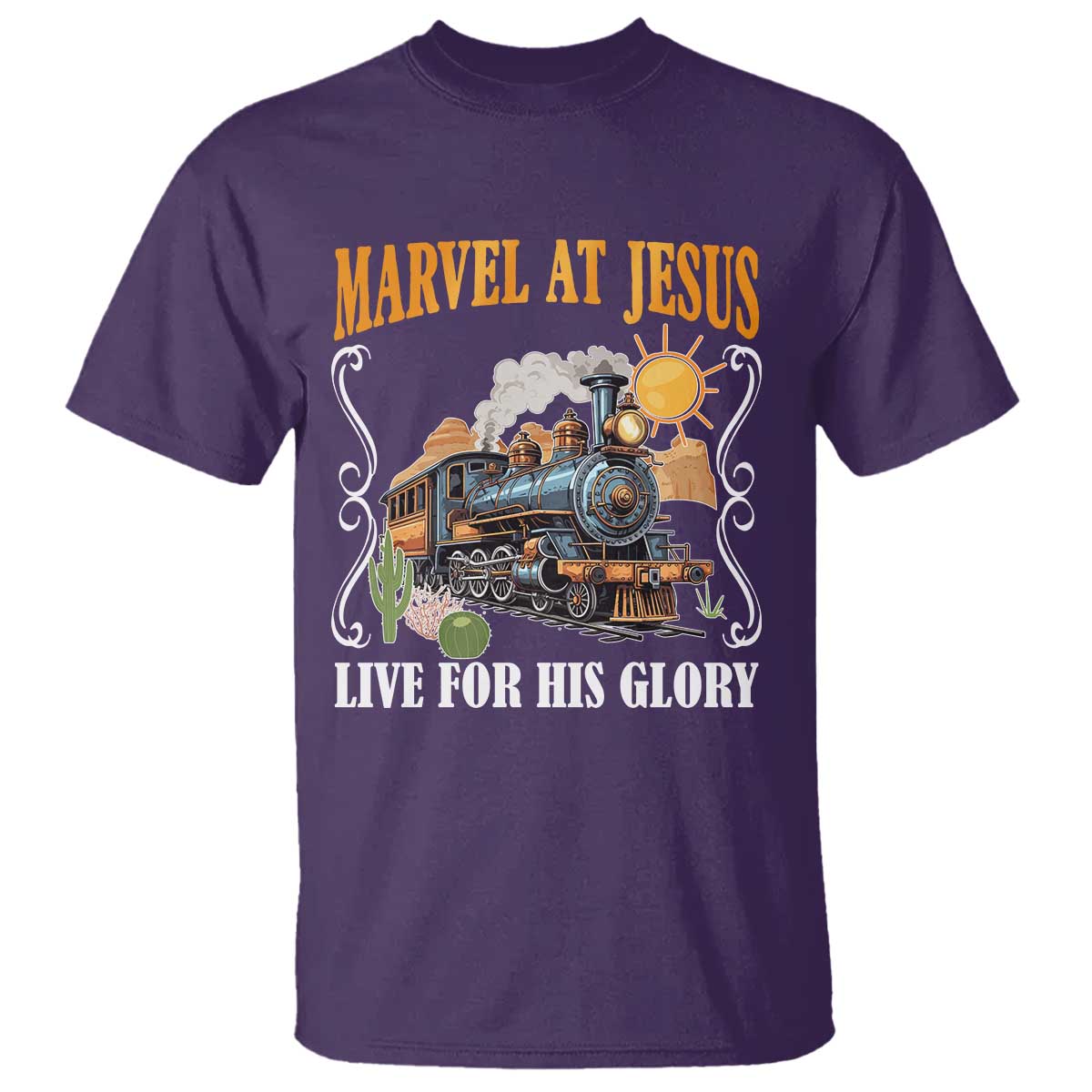 Summer VBS 2025 T Shirt Marvel at Jesus Live for His Glory Christian Bible Camp