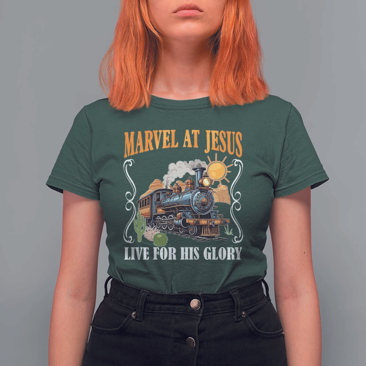 Summer VBS 2025 T Shirt For Women Marvel at Jesus Live for His Glory Christian Bible Camp
