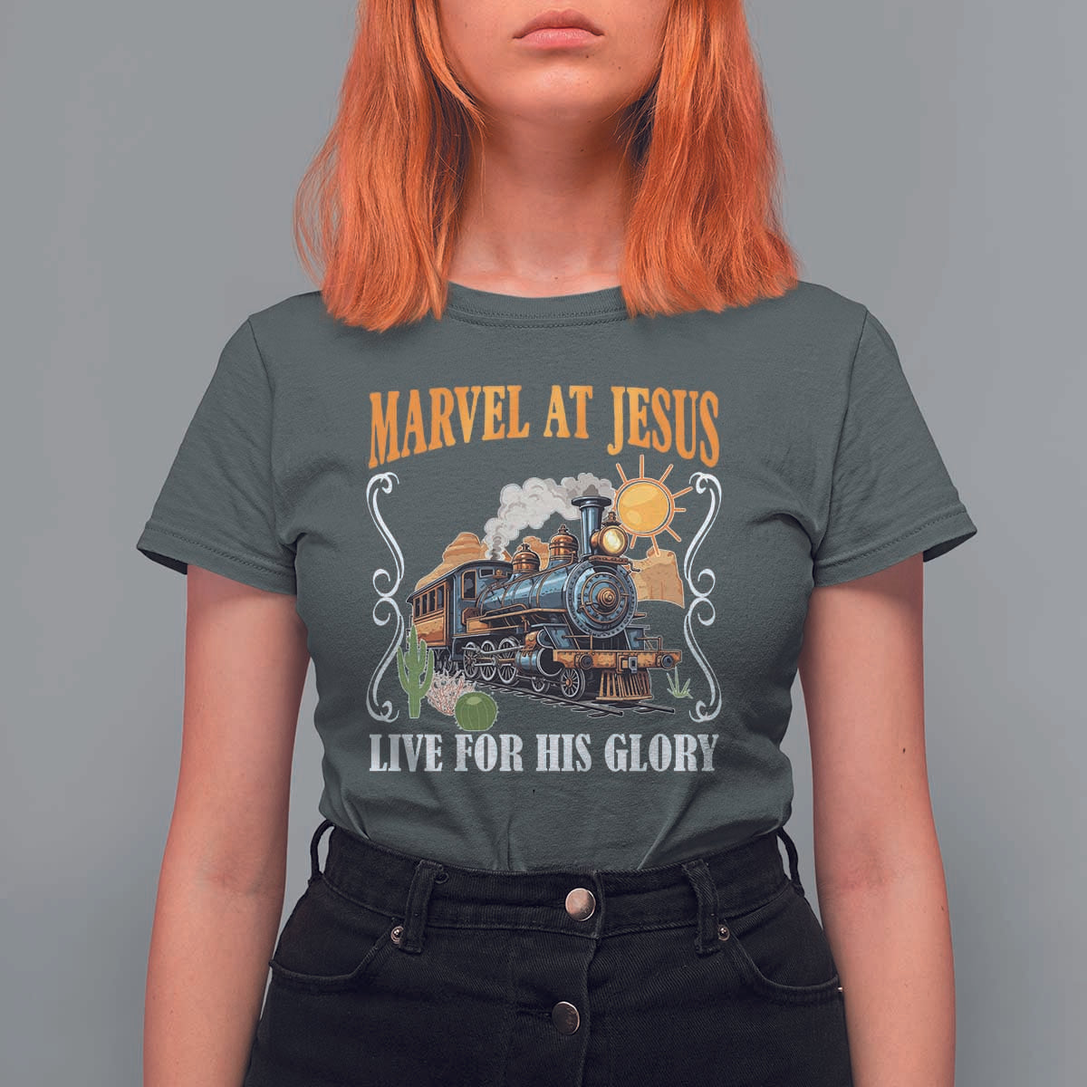 Summer VBS 2025 T Shirt For Women Marvel at Jesus Live for His Glory Christian Bible Camp