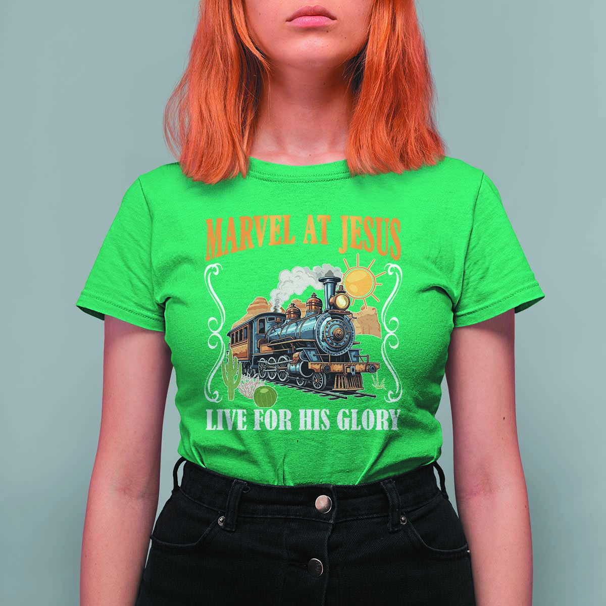 Summer VBS 2025 T Shirt For Women Marvel at Jesus Live for His Glory Christian Bible Camp