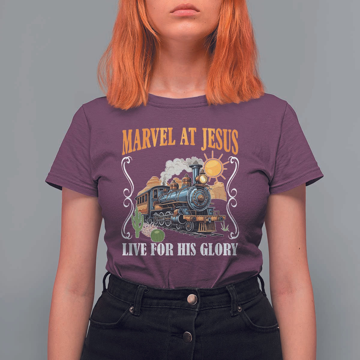 Summer VBS 2025 T Shirt For Women Marvel at Jesus Live for His Glory Christian Bible Camp