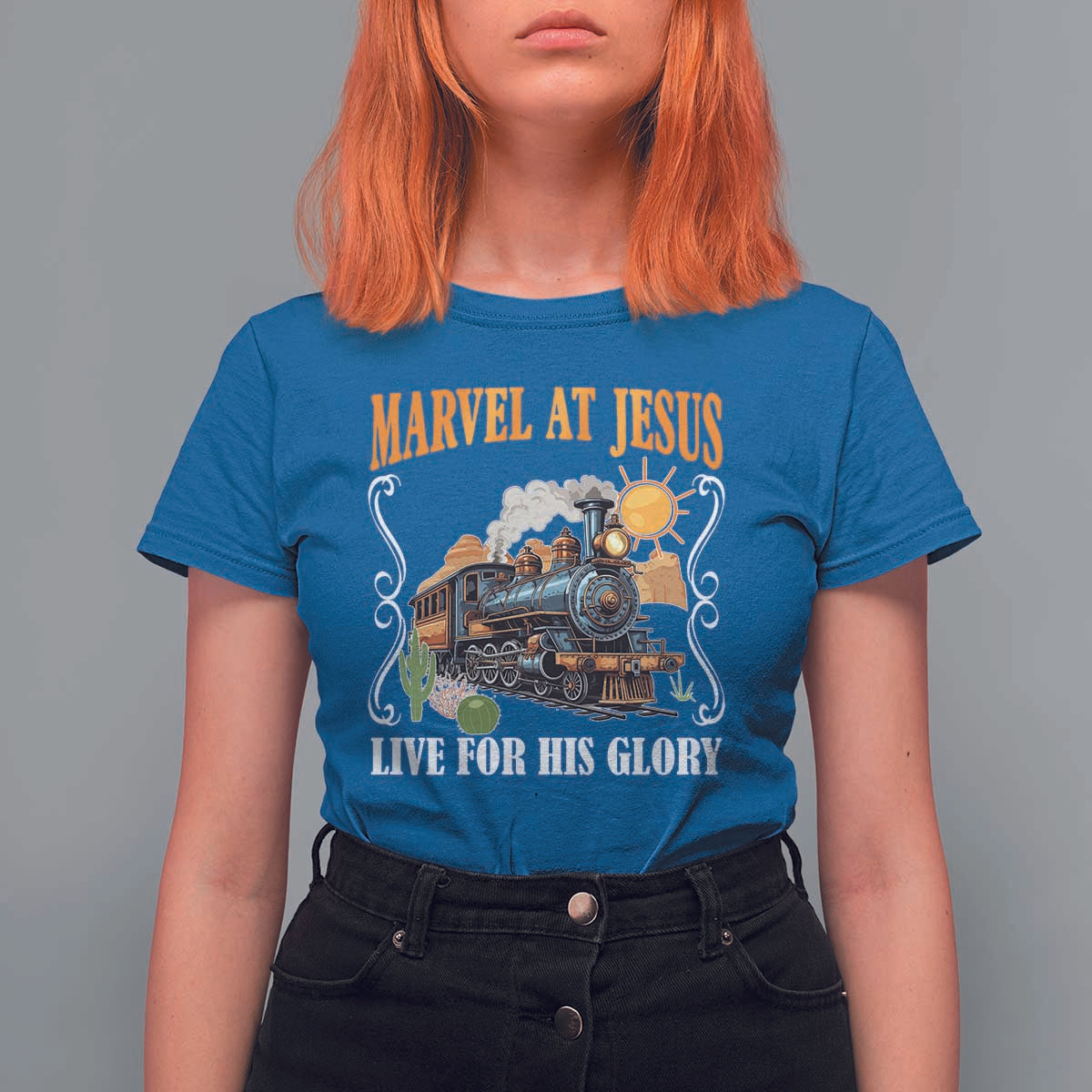 Summer VBS 2025 T Shirt For Women Marvel at Jesus Live for His Glory Christian Bible Camp