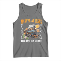 Summer VBS 2025 Tank Top Marvel at Jesus Live for His Glory Christian Bible Camp