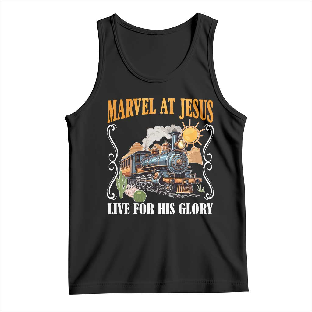 Summer VBS 2025 Tank Top Marvel at Jesus Live for His Glory Christian Bible Camp
