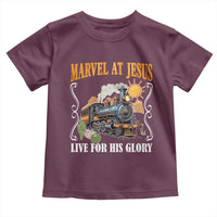 Summer VBS 2025 Toddler T Shirt Marvel at Jesus Live for His Glory Christian Bible Camp