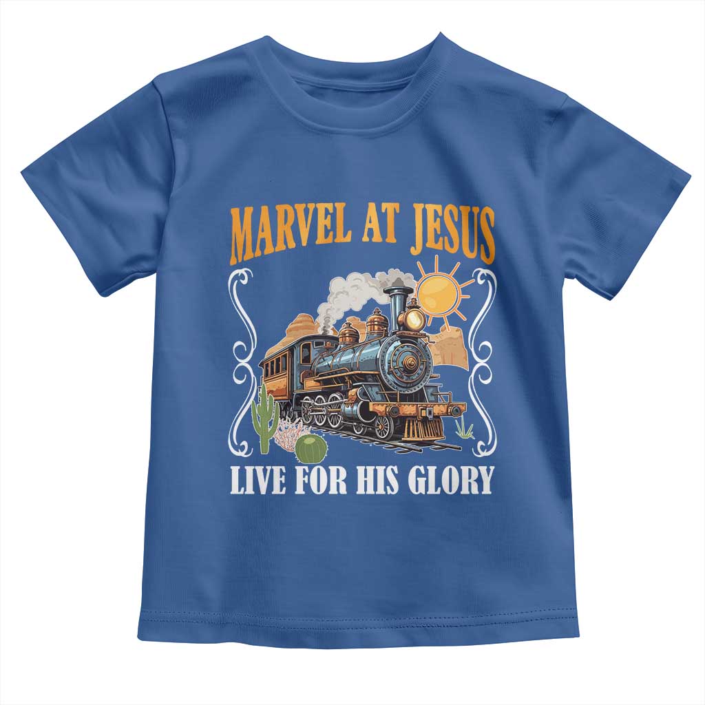 Summer VBS 2025 Toddler T Shirt Marvel at Jesus Live for His Glory Christian Bible Camp