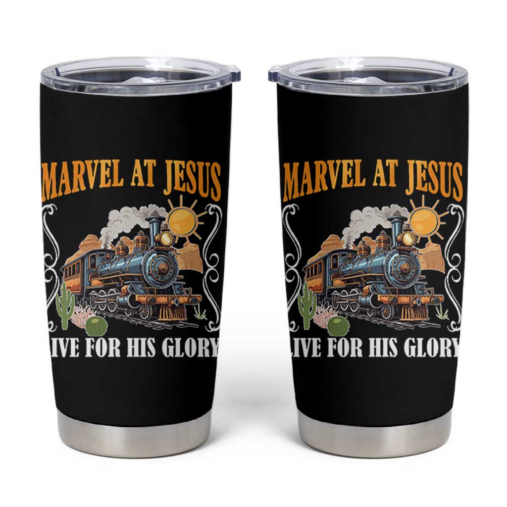 Summer VBS 2025 Tumbler Cup Marvel at Jesus Live for His Glory Christian Bible Camp